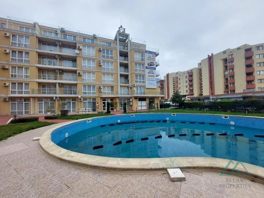 Priestranný 2-izbový apartmán s terasou, komplex Flores Park, Slnečné pobrežie – len 300 m od pláže, Bulharsko - 2