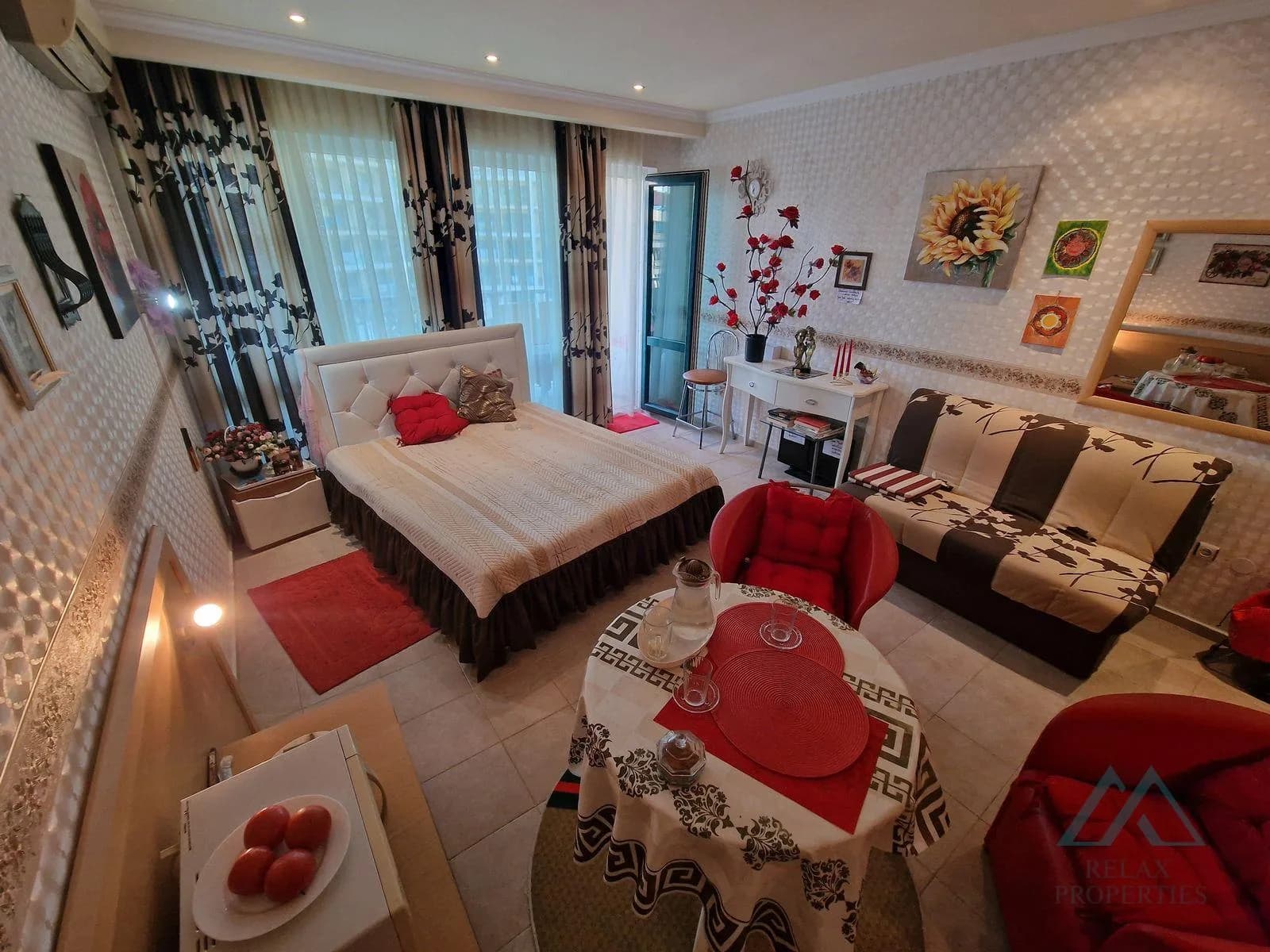 Veľký štúdiový apartmán v prvej línii s výhľadom na bazén, 4* Planeta hotel and aquapark, 50m od mora, Slnečné Pobrežie, Bulharsko - 3