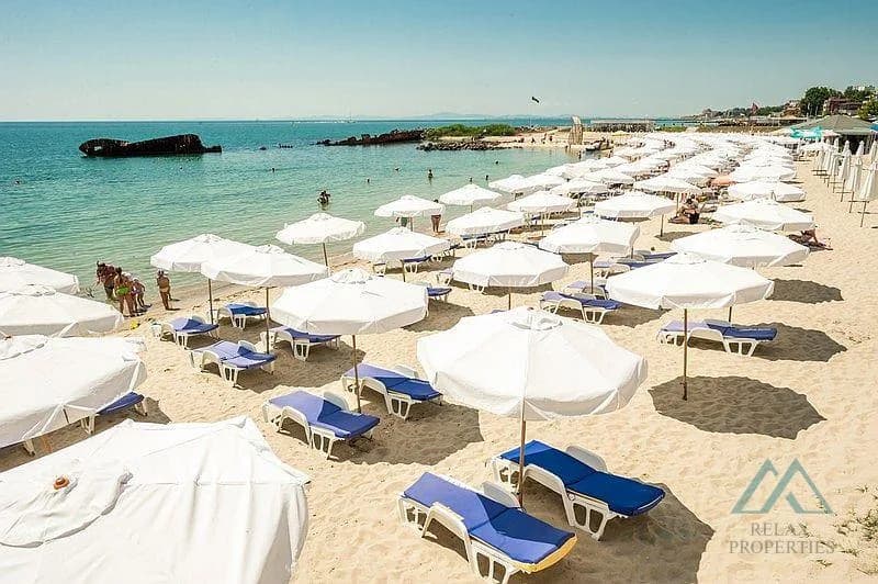 2-izbový apartmán s výhľadom na more, komplex Aurora, Nessebar, 30m od mora - 1