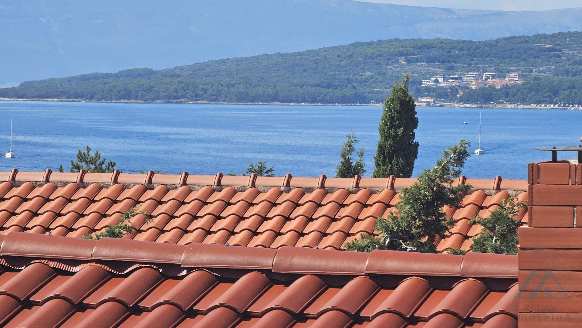 Apartmán s výhľadom na more, 500m od mora, Punat, ostrov Krk - 1