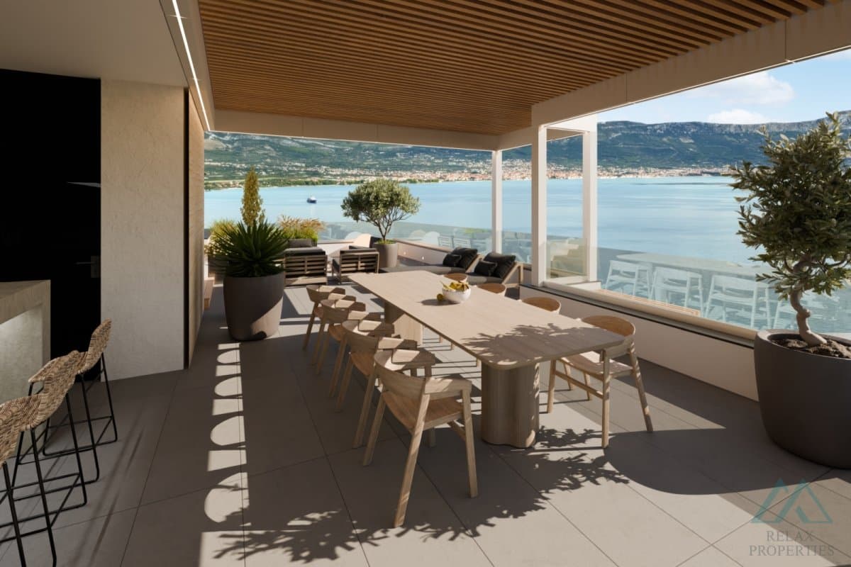 Luxusný penthouse s výhľadom na more a strešnou terasou – Čiovo, Dalmácia - 5