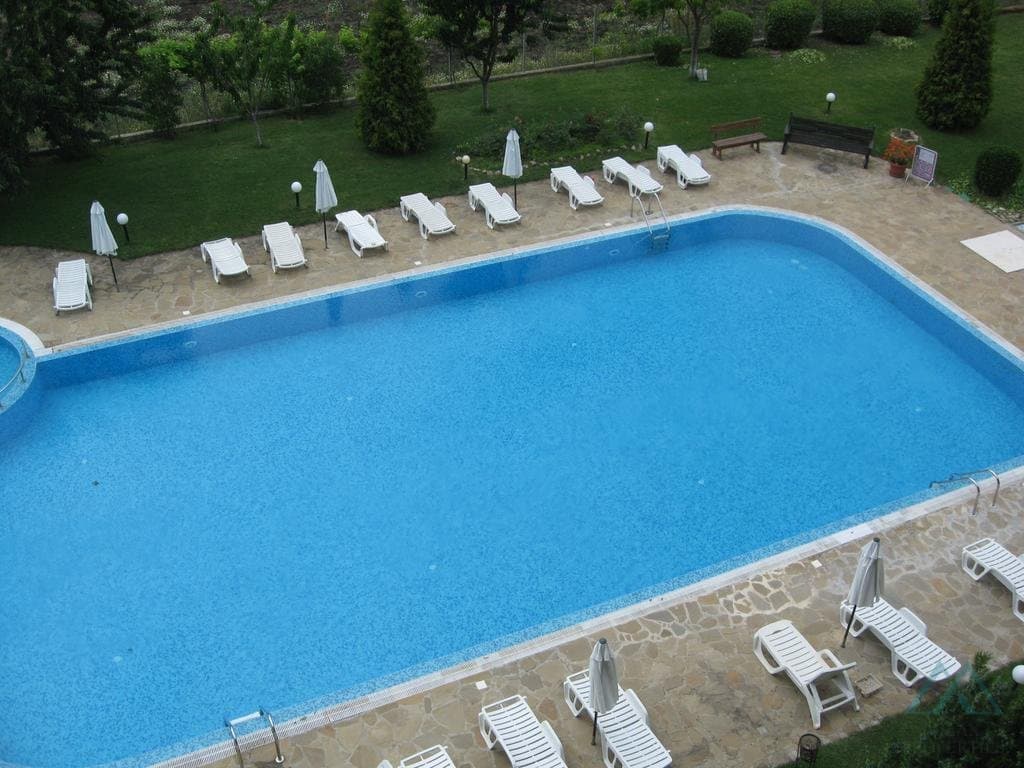 2-izbový apartmán s výhľadom na bazén – Chateau Aheloy 1, Aheloy, 500 m od pláže - 4