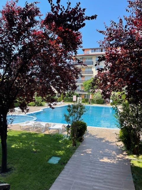 2-izbový apartmán s výhľadom na bazén – Chateau Aheloy 1, Aheloy, 500 m od pláže - 5