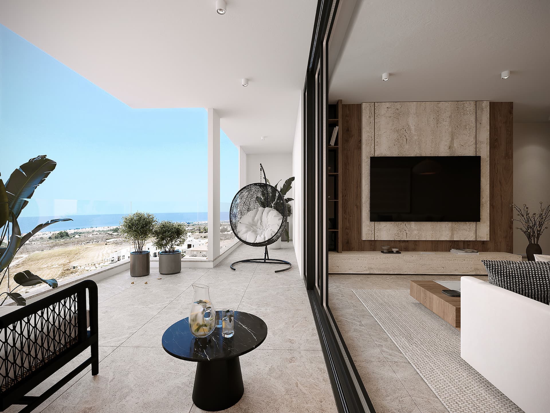 Moderný 2-izbový apartmán v Paralimni s bazénom - Cena bez DPH - 1